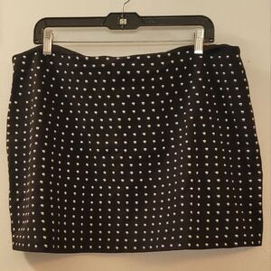Black Studded Skirt BAR III
